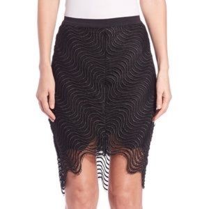 Bec & Bridge Mon Amour Black Lace Skirt